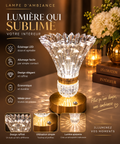 Lampe Cristal Doré